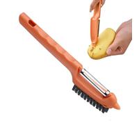 Éplucheur de légumes, brosse à récurer pour la nourriture, éplucheur de carottes, brosse de pommes de terre flexible, multifonction pour diverses occasions, restaurant à récurer le maïs et les pommes