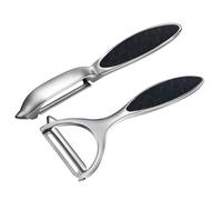 Éplucheur de légumes éplucheur de pommes de terre, poignée ergonomique antidérapante éplucheur rotatif en acier inoxydable