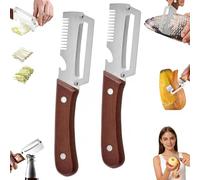 Éplucheur de Légumes Multifonction - Éplucheur Légumes avec Ouvre-Bouteille, Râpe Polyvalente pour Salades, Repas Quotidiens, Pique-nique, Camping & Voyages (A)
