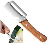 Éplucheur De Légumes Multifonction For La Cuisine, Éplucheur De Fruits Et Légumes Multifonctionnel En Acier Inoxydable Avec Manche En Bois Et Décapsuleur(1pcs)