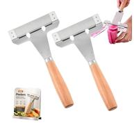 Éplucheur de légumes multifonctionnel 3 en 1 Éplucheur de légumes multifonctionnel en acier inoxydable avec julienne et ouvre-bouteille, éplucheur de fruits et légumes à épaisseur réglable(2pcs)