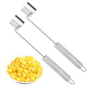 Éplucheur de Maïs - 2 Pièces En Acier Inoxydable Éplucheurs Ergonomiques | Outil Pour Enlever Les Grains De Maïs,Pour Pique-Niques Barbecue Cuisine Légumes Salade Sucrée Préparation À