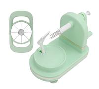 Éplucheur de Pomme à Manivelle, Machine à éplucher les Fruits Manuelle en PP et en Acier Inoxydable, éplucheur de Pomme (Vert clair)