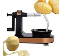 Éplucheur de pommes de terre à manivelle - Éplucheur de fruits de cuisine multifonctionnel, coupe-aliments | Outil d'élimination des noyaux rotatifs, gadget pour éplucher les légumes