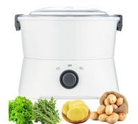 Éplucheur de pommes de terre électrique - Outil d'épluchage automatique multifonction pour légumes et fruits, entraînement à un bouton pour un épluchage facile, utilisation commerciale