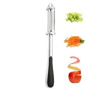Éplucheur de pommes de terre multifonction antidérapant ergonomique pour | Éplucheur rotatif en acier inoxydable pour cuisine, cuisine, camping, extérieur, transformation des aliments et autres