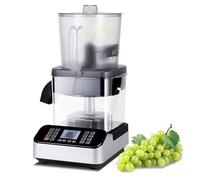 Éplucheur de raisin électrique, 2500 W, machine automatique d'épluchage de peau de fruits avec écran de 7,1 cm, coupe-cerises intelligent pour raisins, cerises, tomates, myrtilles