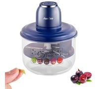 Éplucheur de raisin électrique sans fil rechargeable USB-C avec acier inoxydable 304 Bla-de pour raisins, tomates et ail, maison, restaurants et bars à jus (bleu)