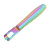 Éplucheur de zesteur de citron portatif, éplucheur de cuisine d'agrumes d'orange en acier inoxydable couteau de canal de zesteur d'agrumes citron pour oranges et carottes (Couleur)