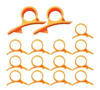 Éplucheur d'orange, éplucheur d'orange en plastique de 13 morceaux, éplucheur de pamplemousse de 2 morceaux. Citron Citrus économie d'effort couteau Peeler outils de cuisine
