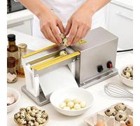 Éplucheur d'œufs de caille à haute efficacité, éplucheur électrique 28 W, 25 kg/h, moteur en cuivre pur, avant et arrière réglable, acier inoxydable 304 - Restaurants et supermarchés