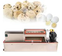 Éplucheur d'œufs de caille électrique en acier inoxydable commercial avec circulation de l'eau pour un traitement rapide