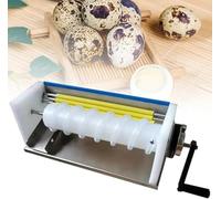Éplucheur d'œufs de caille en acier inoxydable, machine à décortiquer à manivelle pour un épluchage rapide, parfait pour les chefs à domicile et les restaurants, facile à utiliser et durable