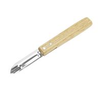 Nirosta 41743 Eplucheur manche bois, éplucheur à légumes, couteau épluche légumes, couteau éplucheur, Bois, Acier inoxydable, 15,6 x 1,2 x 1,8 cm