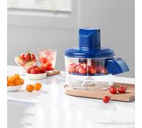 Éplucheur électrique, 50 W entièrement automatique, capacité maximale de 300 g, opération en une seule pression pour éplucher les fruits comme les cerises et les tomates