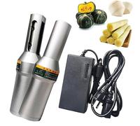 Éplucheur électrique de canne à sucre, 80 W, mini éplucheuse en acier inoxydable, outil de coupe de noix de coco pour canne à sucre, noix de coco, citrouille, fruits et légumes