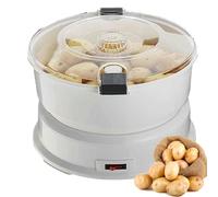 Éplucheur électrique de pommes de terre et de légumes, trancheuse automatique avec verrouillage de sécurité rotatif et récipient sans gâchis