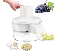 Éplucheur électrique de raisin, éplucheur d'ail, éplucheur automatique de petits fruits et tomates cerises, lames souples rechargeables de qualité alimentaire pour raisin, cerise, ail