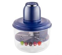 Éplucheur Électrique Raisin Machine Automatique 20s Acier Inoxydable Cuisine Pro Rechargeable Compact(Blue)