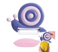 Éplucheur Escargot - Éplucheur Céramique Zircone Pour Fruits Et Légumes | Épluche-Légumes Manuel Portable Avec Manche Antidérapant | Gadget De Cuisine Pour Maison, Camping Et Pique-Nique