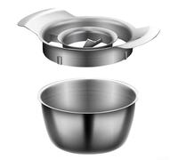 Éplucheur et dénoyauteur de grenade en acier inoxydable 304 avec bac de récupération et marteau en bois pour un dénoyautage sans effort (trancheuse de grenade)