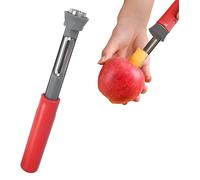 Éplucheur et éplucheur de pommes 2 en 1 en acier Stai/Nless - Outil de cuisine nucléaire - Poignée en plastique - Outil de retrait de noyau de fruits - Éplucheur pour la cuisine - Outil de cuisine 2