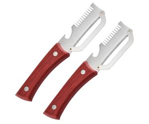 Éplucheur Légumes Multifonctionnel, 2 Pièces Éplucheurs Légumes Métal pour Cuisine, Éplucheur Pommes Terre avec Poignée Antidérapante, Éplucheurs Pommes Terre Manuel Couteau Râpeur