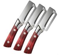 Éplucheur Multifonction, 2 En 1 En Acier Inoxydable Avec Manche En Bois Et Décapsuleur, Compact Et Portable For Pommes De Terre, Fruits Et Légumes(Type B - 3pack)