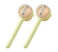 Éplucheur portable 3 en 1 avec collecteur de déchets, lame en acier inoxydable pour un épluchage efficace des produits mous et durs, poignée ergonomique pour une utilisation confortable en cuisine