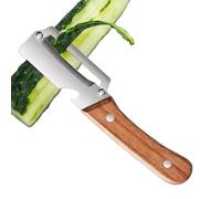 Éplucheur pour aliments avec poignée en bois et ouvre-bouteille | Trancheuse de concombre en acier inoxydable - Pour pommes de terre concombre cuisine maison cuisson légumes fruits
