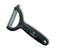 Éplucheur - SwissClassic - Y - Manche plastique - Lame dentelée inox - Couleur noir