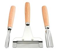 Éplucheur Trancheur À Manche En Bois,3 Gadgets Multifonctionnels À Manche En Bois Antidérapant | Éplucheur Fruits Et Légumes | Pour Mangues Tomates Fromage Ananas Melons Préparation Culinaire Thanksgi