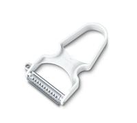 Victorinox Éplucheur à fruits et légumes à bord dentelé rapide, Blanc
