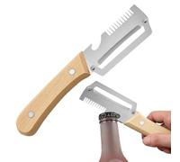 Éplucheurs de légumes - Trancheuse double pièce de 26 cm, éplucheur tranchant en acier inoxydable avec ouvre-bouteille, coupe lisse et préparation des aliments | Outil de cuisine utile pour cuisiner l