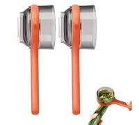 Éplucheurs, Peeler with Container, Multifunctional Box Storage Peeler, Double-Sided Stainless Steel Vegetable Peelers for Cooking, Meal Prep & Kitchen (2PCS Orange)