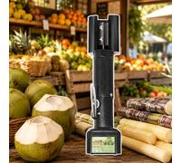 Éplucheuse À Canne À Sucre 125W,Racleur De Canne À Sucre 7500Tr/Min,Éplucheur De Fruits Électrique À Double Roulement,Pour La Préparation De Noix De Coco Et De Melons 2electricity+2blade