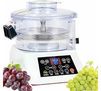 Éplucheuse De Raisin Électrique, Panneau De Commande Intelligent, Rotation Automatique, 6 Vitesses Réglables, Sens Et Durée Réglables, Rotation Avant/arrière(White)