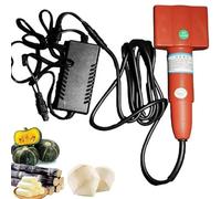 Éplucheuse électrique for Canne à Sucre, Machine Automatique de 120 W avec Couvercle de Protection, for Divers Fruits et légumes tels Que la Canne à Sucre, la Noix de Coco, la Citrouille et Le Melon