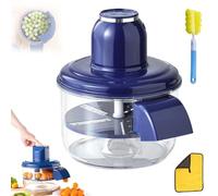 Éplucheuse éLectrique Pour Raisins, Version 2025, éPlucheuse Automatique Pour Petits Fruits, Rechargeable Et Intelligente Pour Raisins, Ail, Tomates Et Cerises(KK blue)