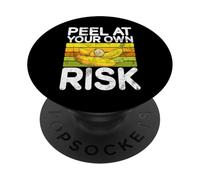 Épluchez à Vos Risques et périls Banane PopSockets PopGrip Adhésif