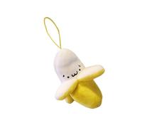 Épluchures uniques Banane Peluche Pendentif Délicat Pendentifs Ornement Sac Charme Décoration Pour Intérieur De Voiture Ou Accessoires De Sac