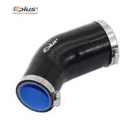 EPLUS tuyau universel en Silicone 45 degrés grand à petit connecteur réducteur voiture Intercooler Turbo tuyau d'admission Gel de silice noir 63MM-70MM