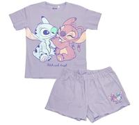 eplusm Lilo et Stitch, Pyjama Court, Femme (Violet,M)