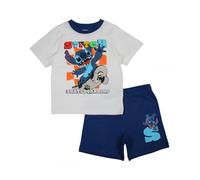 eplusm Lilo et Stitch, Pyjama Court, Garçon (Bleu,4 Ans)