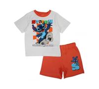 eplusm Lilo et Stitch, Pyjama Court, Garçon (Orange,8 Ans)