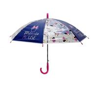 eplusm MINNIE MOUSE NAIVE - Parapluie dôme manuel, 8 panneaux, tiges métalliques, confortable et polyvalent, qualité et résistance, 43 cm, matériau polyester, rose clair, M, Décontracté