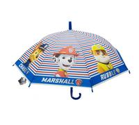 PAW PATROL PUPS RULE - Parapluie dôme manuel, 8 panneaux, tiges métalliques, confortable et polyvalent, qualité et résistance, 43 cm, matériau polyester, bleu, M, Décontracté