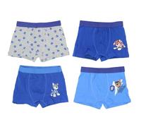 eplusm Paw Patrol Spiderman Lot de 4 boxers pour garçon avec différents motifs Sous-vêtements pour enfant 98 à 140 cm (DE/NL/SE/PL, Numérique, 134, 140, Regular, rouge)