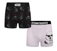 eplusm Star Wars, Lot de 2 Boxers, Homme (Gris,S)