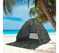 Eplze Tenda Da Spiaggia per Esterni, Portatile, Con Protezione Solare per 2 o 3 Persone, Apertura Istantanea Pop-up (Camuffare)
